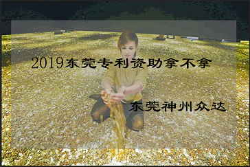 关于2019年东莞市第一批专利申请资助项目的预受理正式通知!